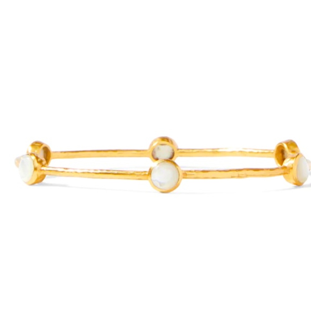 Julie Vos Milano bangle NWT MOTHER OF Pearl accent 25kgp